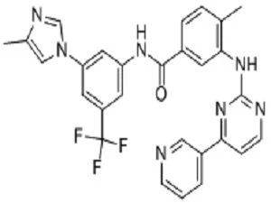 Nilotinib structure diagram